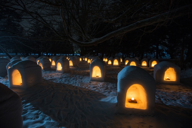 弘前城雪燈籠祭