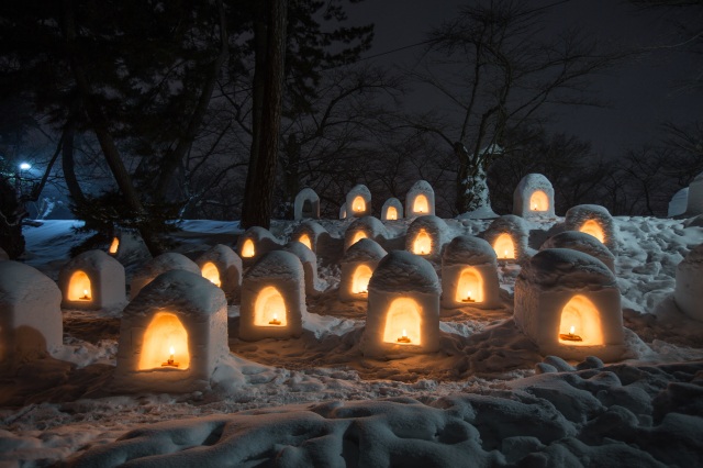 Hirosaki Castle Snow Lantern Festival