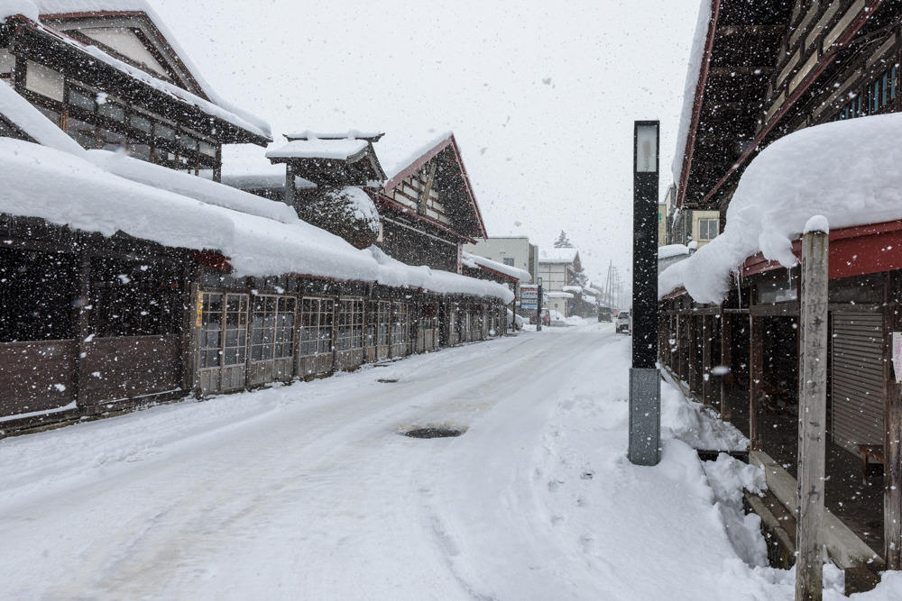 冬の中町こみせ通り散策