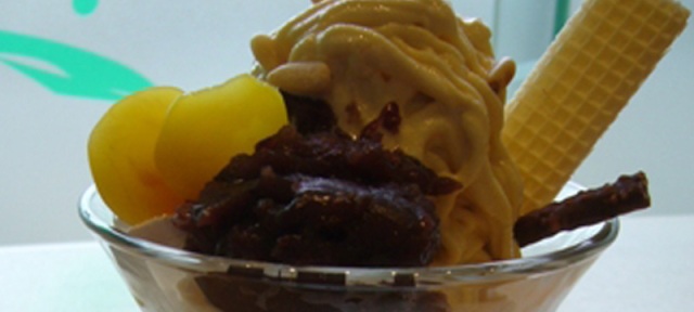 あの栗ソフトがパフェになりました