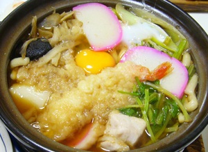 青森の「鍋焼きうどん」