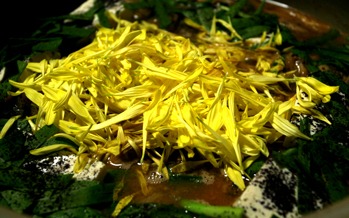 馬肉のフルコース。でも写真は桜なべのみ