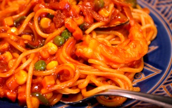 エビが大きいことは偉いんです～ナポリタンスペシャル