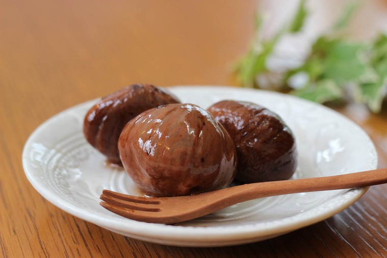 小栗山の大栗を使った渋皮煮とグラッセ