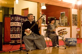 津軽三味線と山海の幸　ホテルグランメール山海荘