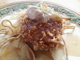 海軍コロッケがそばと出会った！