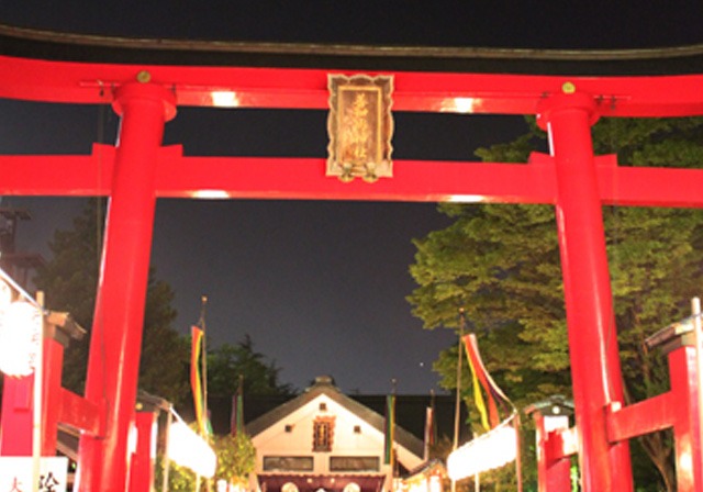 善知鳥神社の宵宮でお清め