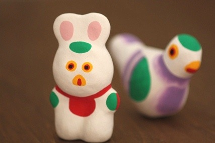 津軽藩由来の下川原焼人形とｃｈｉｃｏｒｉのコラボ