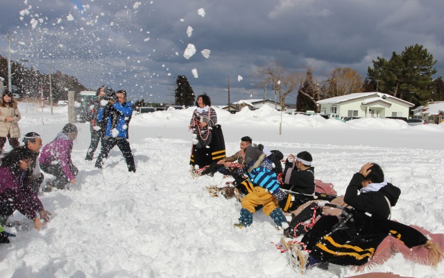 今別町で地吹雪体験始めました！～雪やぶ荒馬 de 地吹雪体験