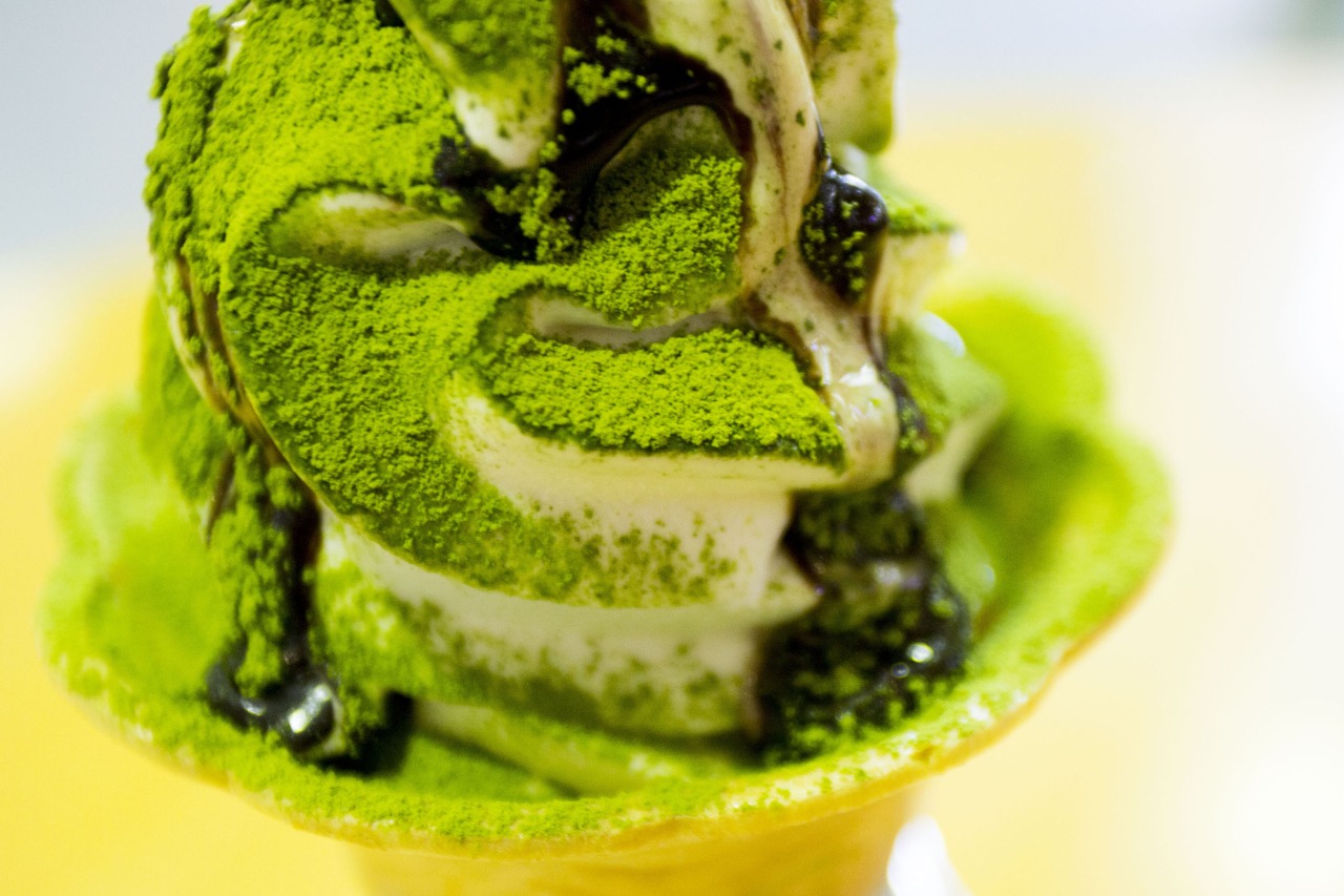 奥入瀬こけソフト、食べごろです!「奥入瀬渓流館」