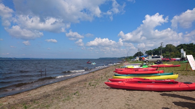 小川原湖漕ぎたいかいでカヤックレース参戦！