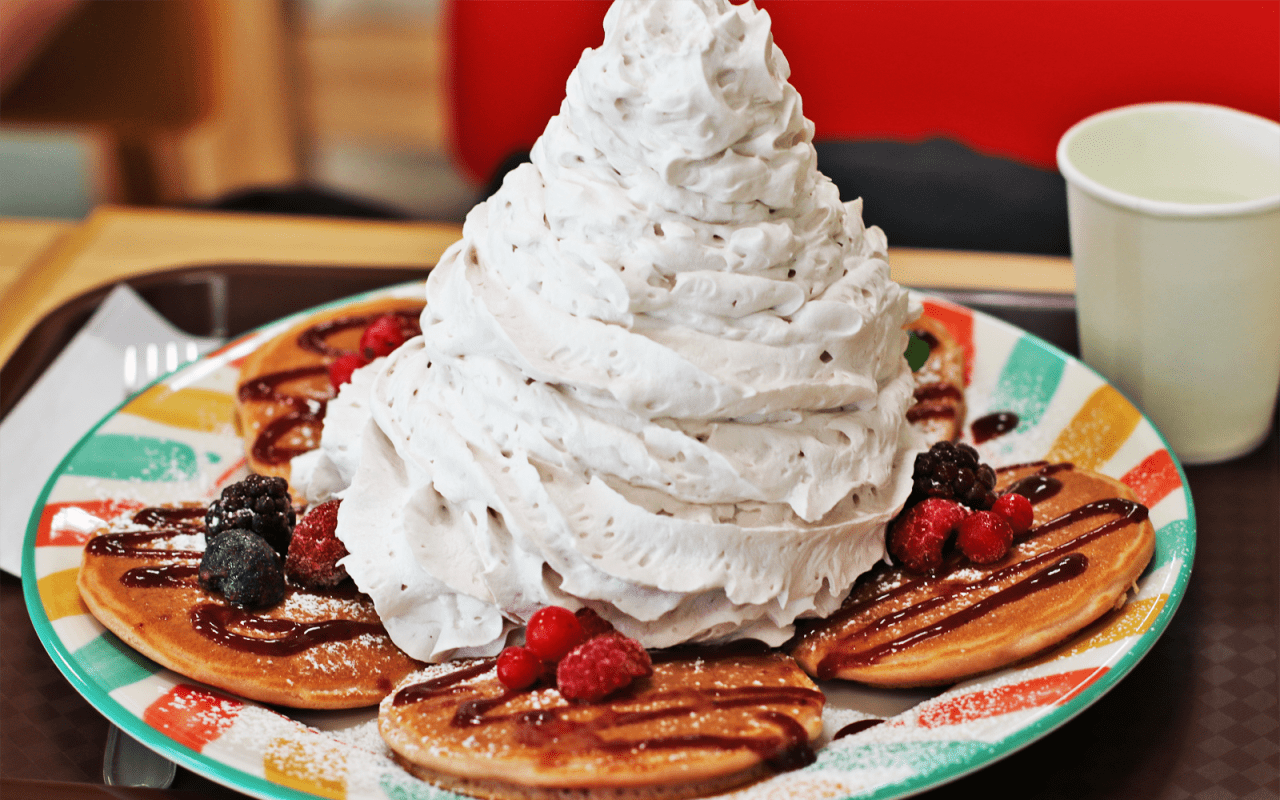 でっかい、軽い、美味いパンケーキを求めて・・・・