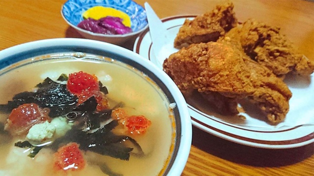 青森県が誇る「唐揚げ」と「筋子」が夢の競演！