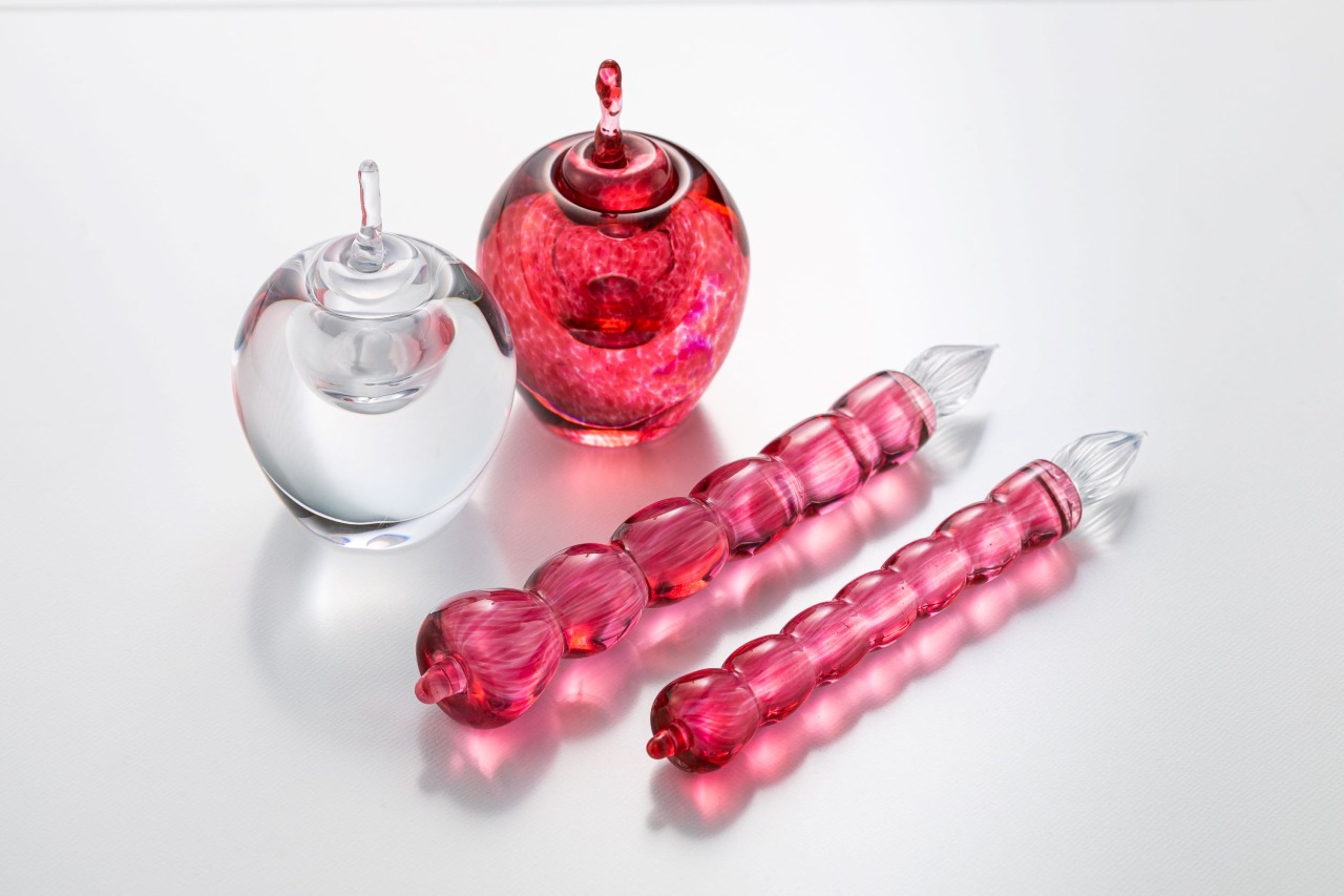 青森ならでは！りんごのガラスペンができました????