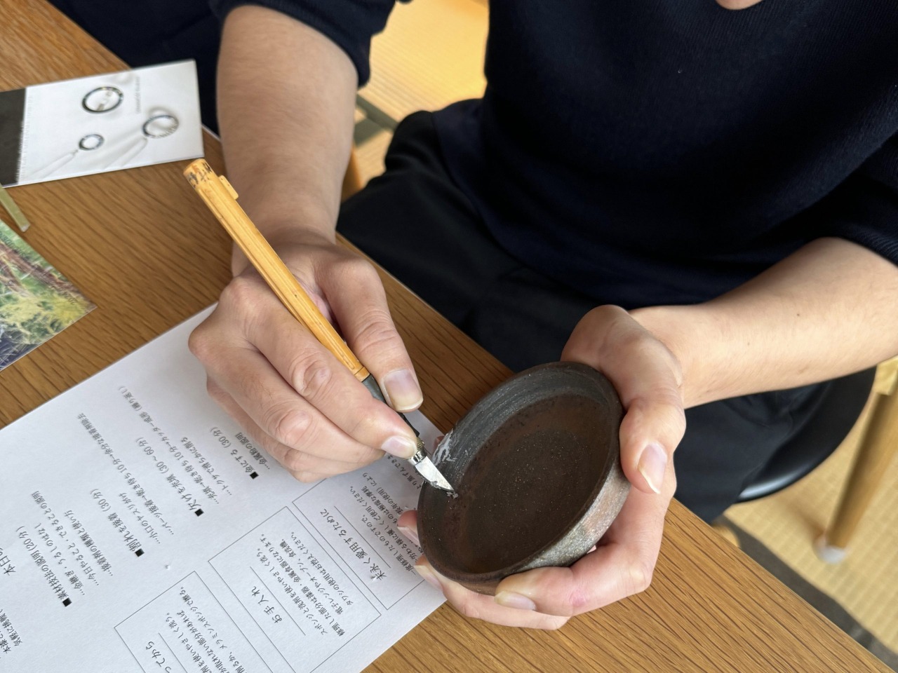 黒石のこみせ通りで金継ぎ体験!