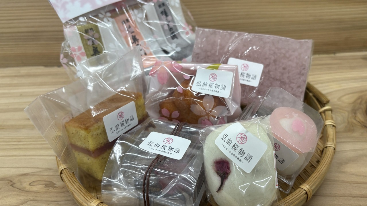 貸自転車で快適！お菓子で魅せる弘前桜物語巡り