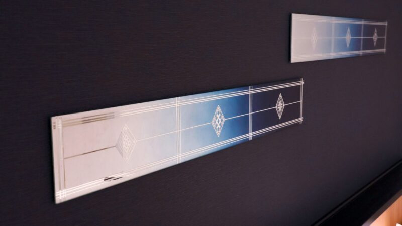 「青森の余韻に浸る」をコンセプトにリニューアルした客室には、「津軽こぎん刺し」モチーフのガラスアート