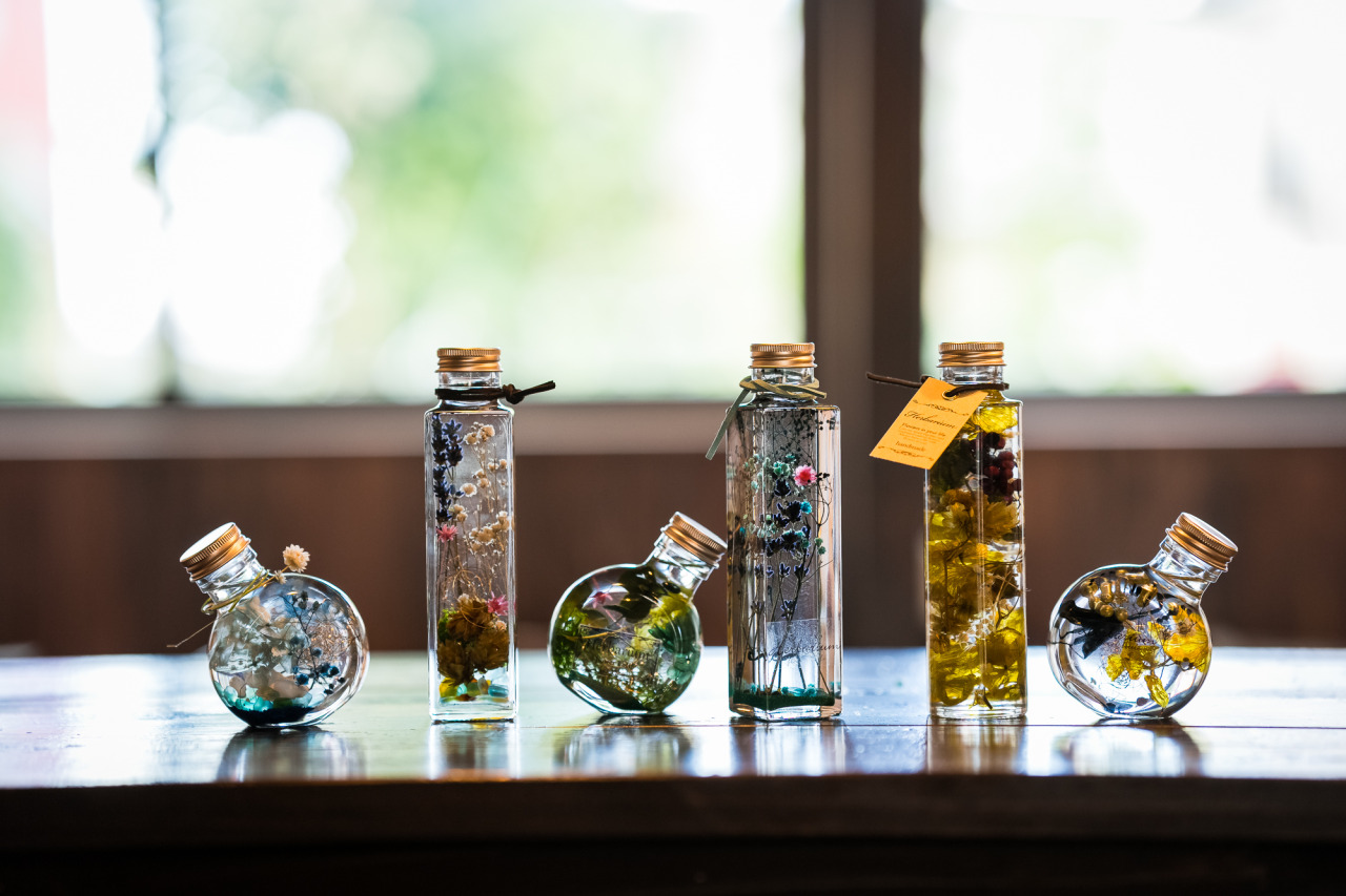 佐井村の”ホップ”を使ったハーバリウム製作体験