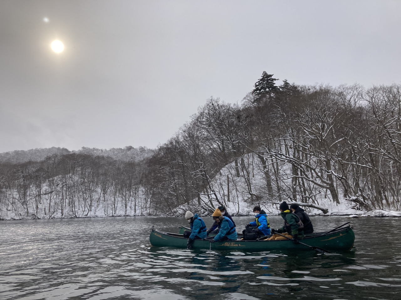 十和田湖ウィンターカヌーツアー