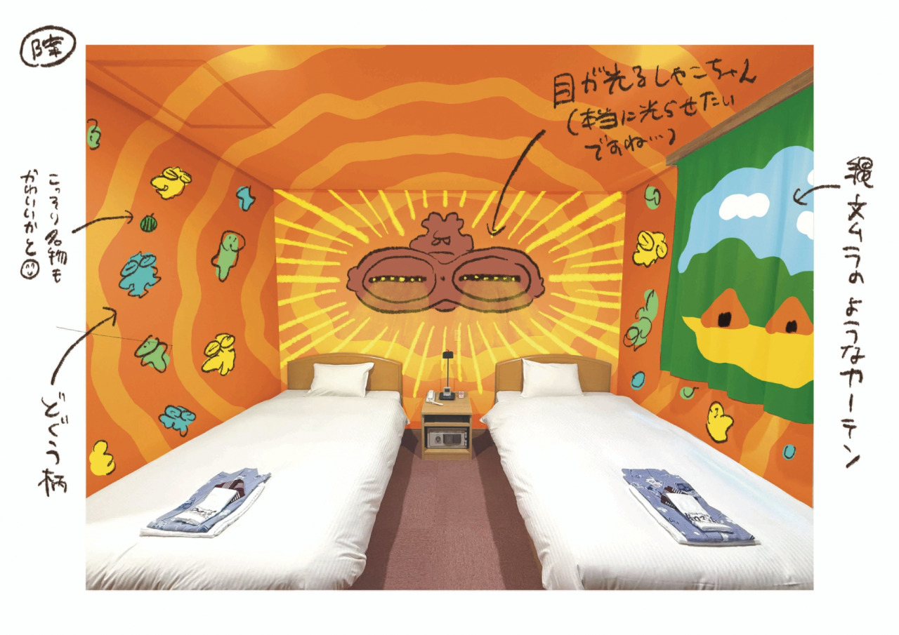 つがる市柏ロマン荘にしゃこちゃんコンセプトルーム完成