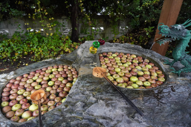 りんご手水
