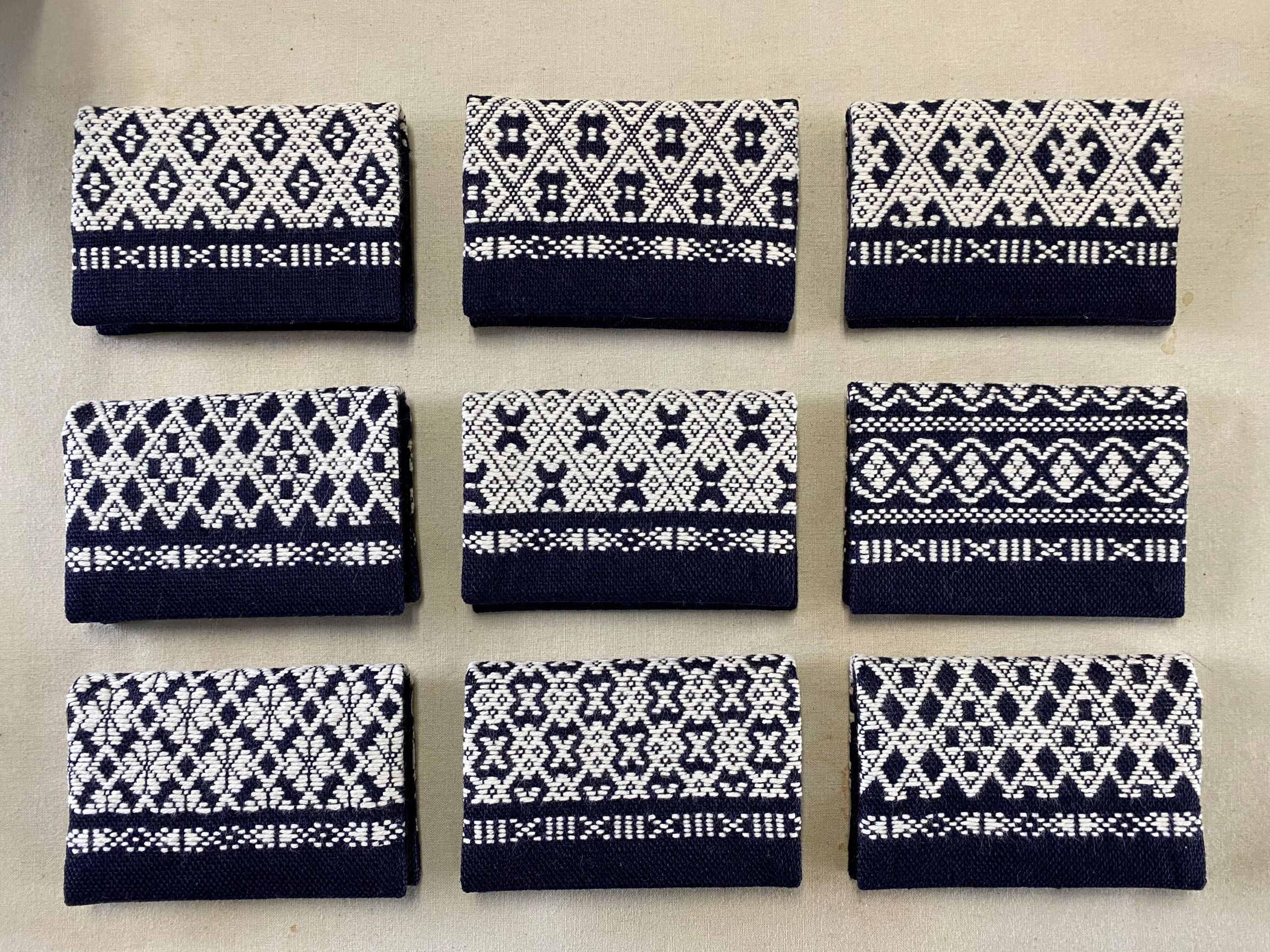 いろいろなモドコ（基礎模様）の名刺入れ