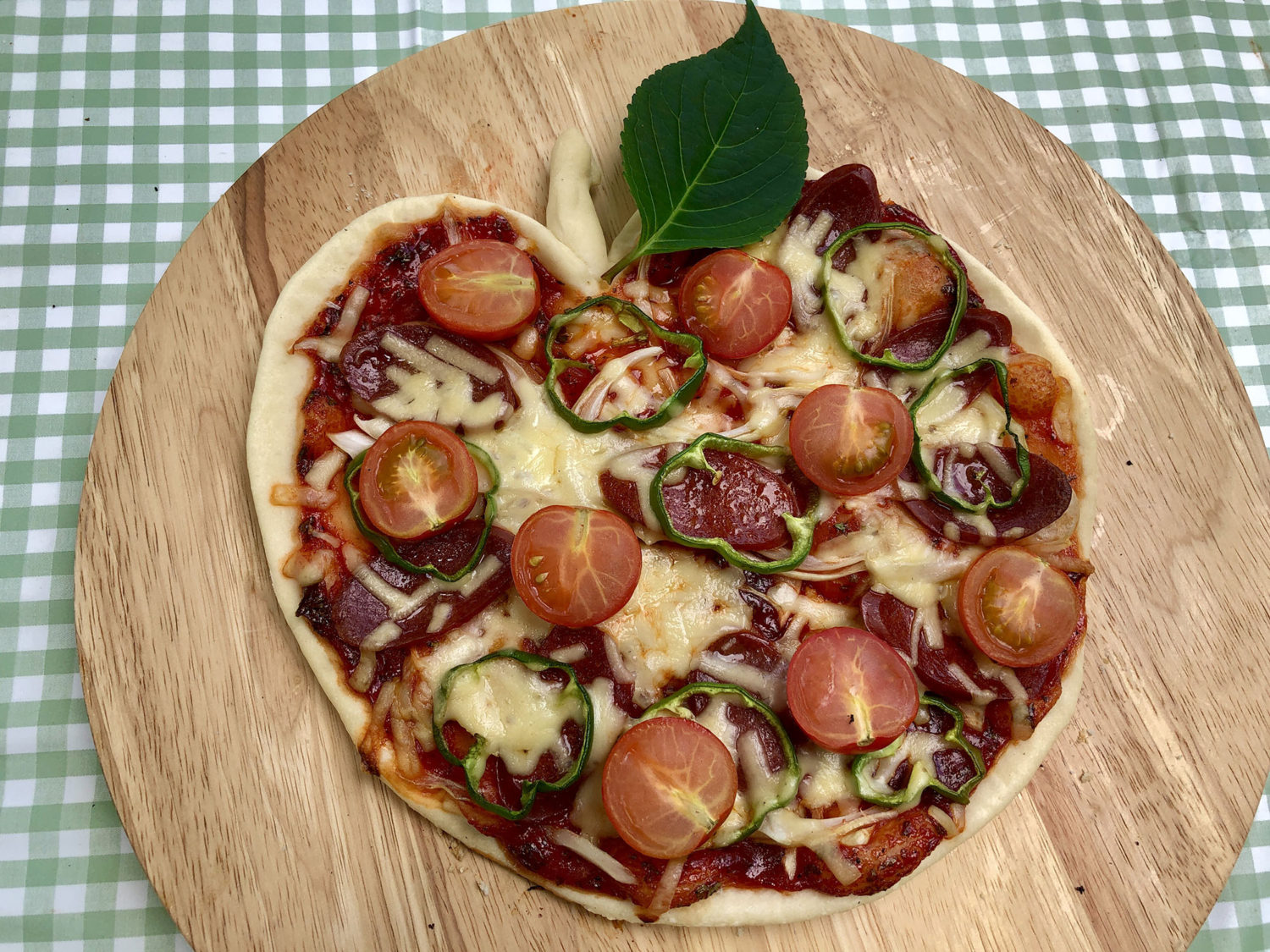 ピザ焼けました！！