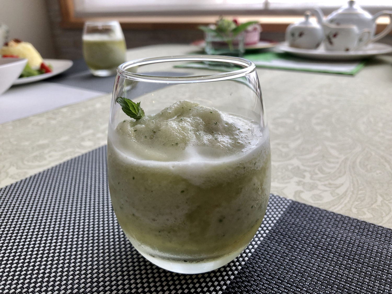 メロンとミントのスムージー