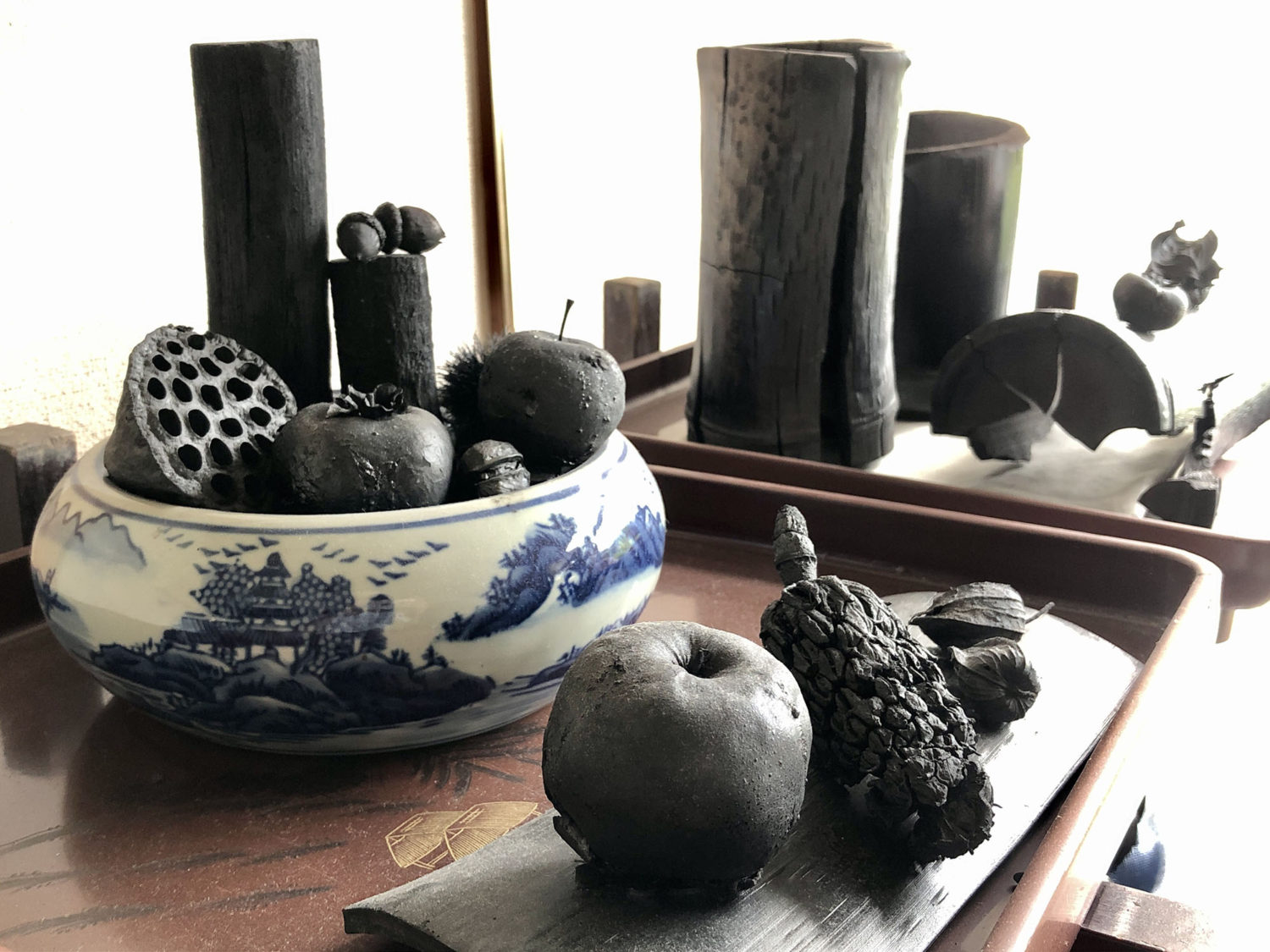 石山さんのご自宅にて。