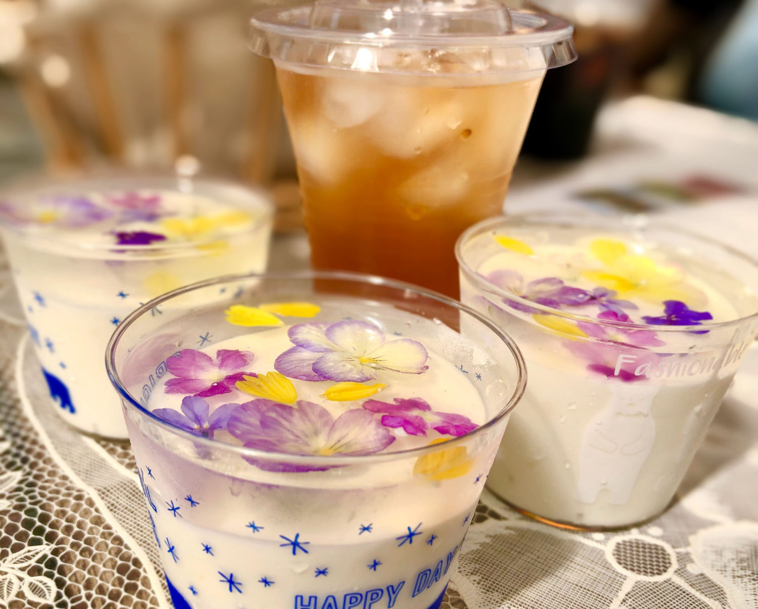 エディブルフラワーのムース