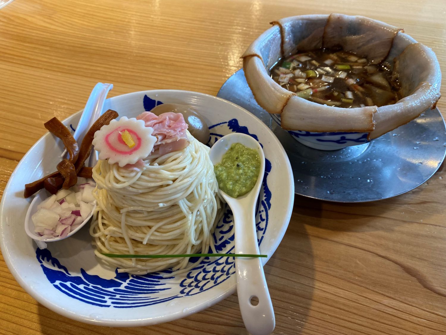 特つけそば（山葵辛いり）中　１０７０円