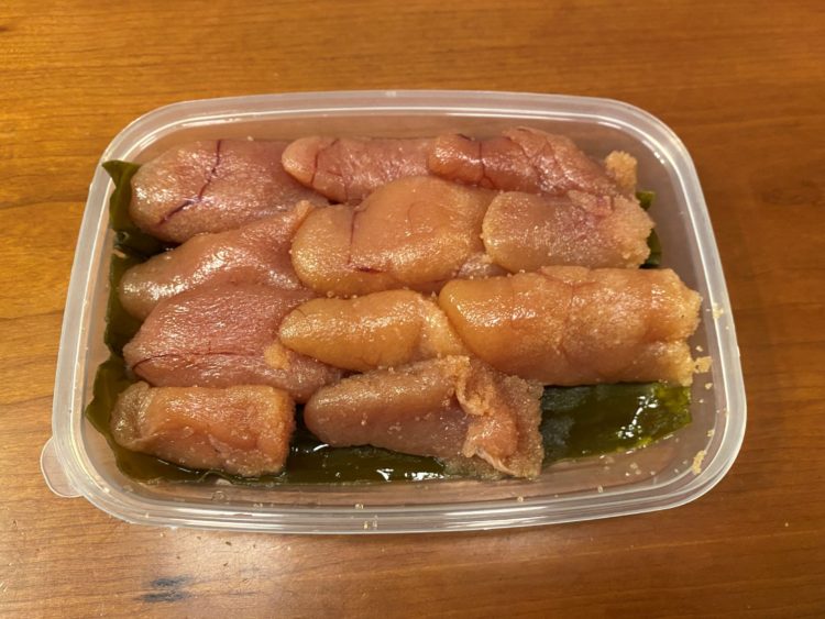 たらこ醤油漬け（切れ子）