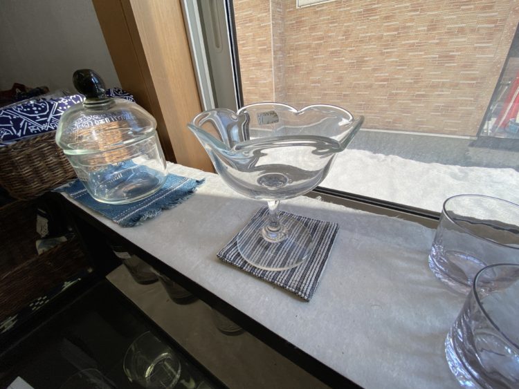 津軽ガラスのアイスクリーム皿