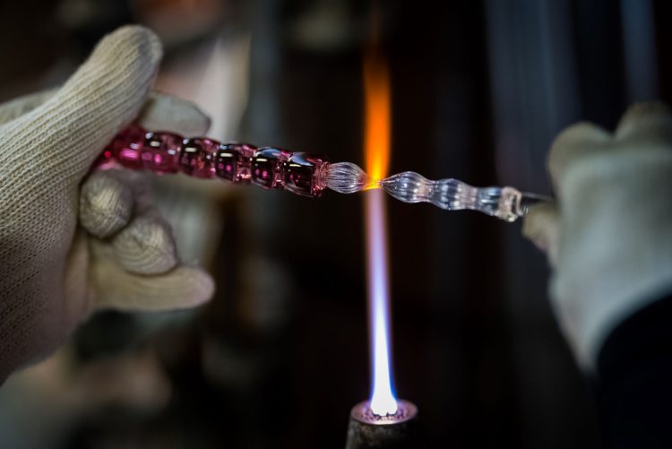 ペン先を熱して