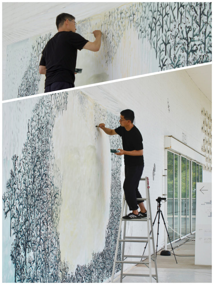 制作の様子（7月14日）