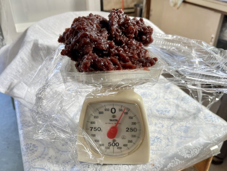 あんこの量り売り