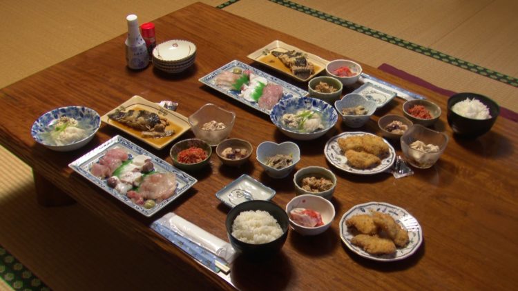 漁師ご飯の様子